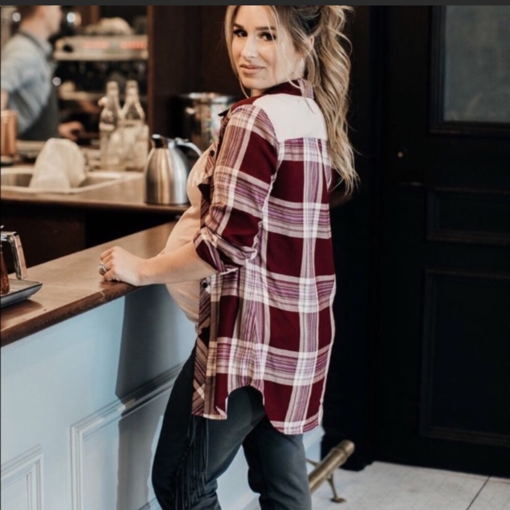 Kittenish Plaid Shirt! Never been worn!!!